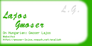 lajos gmoser business card